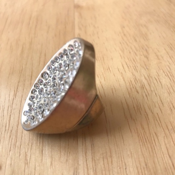 Rhinestone Stretch Ring Retro Oval Shape Trendy - Picture 3 of 7